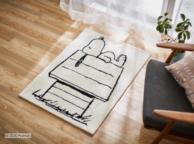 SNOOPY（スヌーピー） ラグ マット ラグマット レストエリアマット