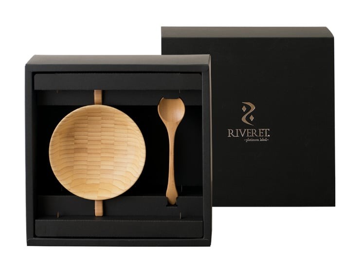 名入れ 食器 割れない 木製カップ リヴェレット スープカップ スプーン付き RIVERET 単品 イニシャル 名前入り｜giftgiftgift｜08