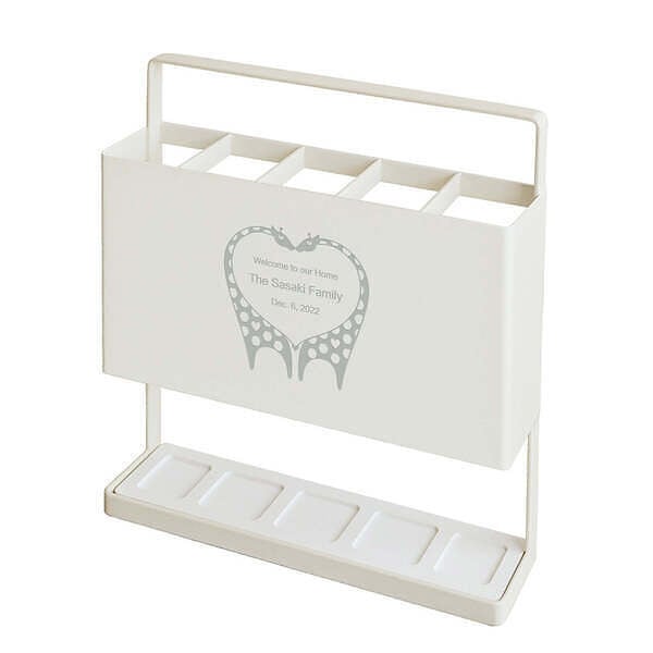 名入れ アンブレラスタンド ホワイト 傘立て : giftgiftgift ギフト