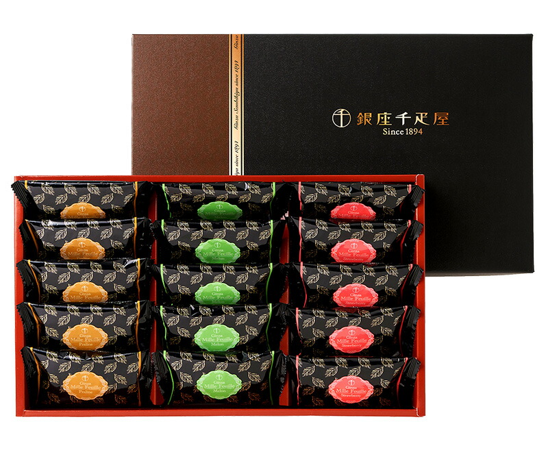 3個セット千疋屋総本店 ミルフィーユ 21個入り 銀座千疋屋 10/27-3/22お届け スイーツ 銀座ミルフィーユ 15個 千疋屋