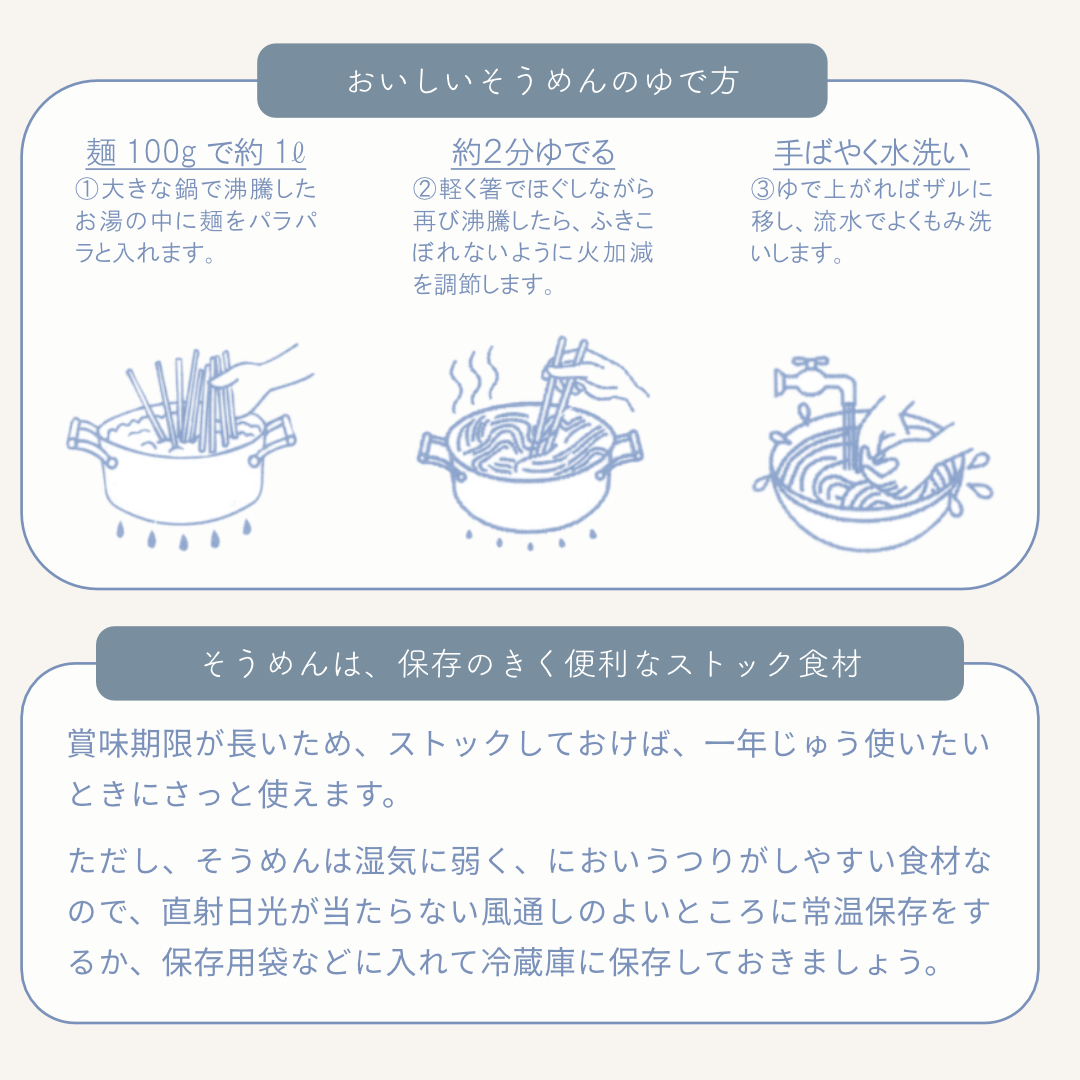 合計60袋☆そば2箱そうめん4箱〜24時間以内発送〜 島原手延べそうめん 特製木箱詰合せ （黒ごまそうめん4束×16袋