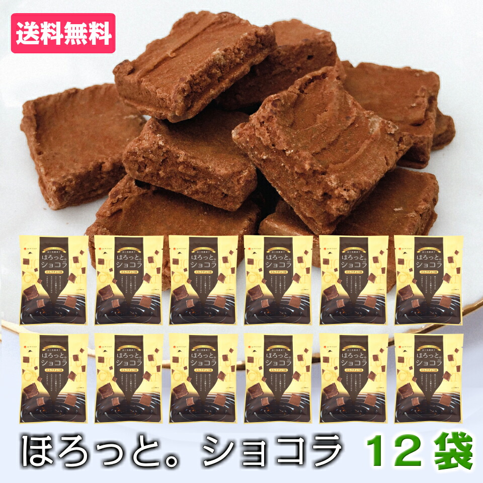ほろっとショコラ 12袋 ミルクチョコ味 送料無料 千円ぽっきり