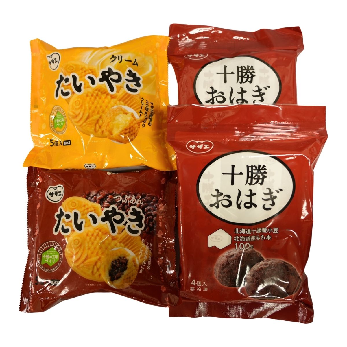 サザエ食品 十勝おはぎ・たいやきセット (6月1日より順次出荷予定) (承り期間:7月30日まで)