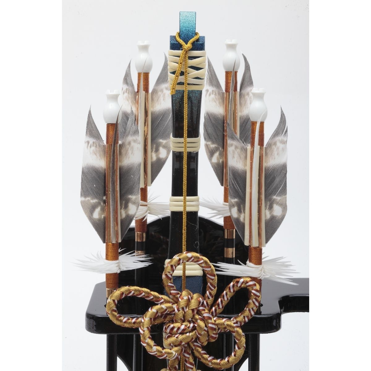 破魔弓、刀 破魔弓 お祝い 破魔矢 初正月飾 18号 鉄刀木 勇輝 ケース飾り 1214-18