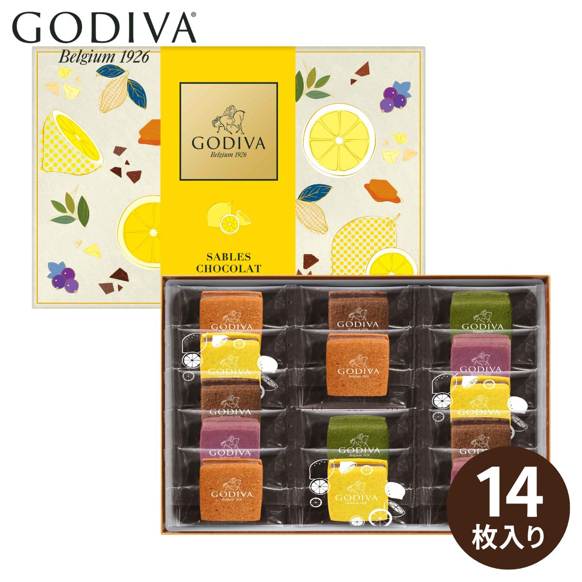 GODIVA サブレショコラ瀬戸内レモンアソートメント 9個入(承り期間：8