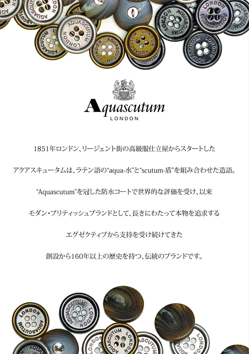 Aquascutum アクアスキュータム 紳士ハンカチ プリントハンカチ