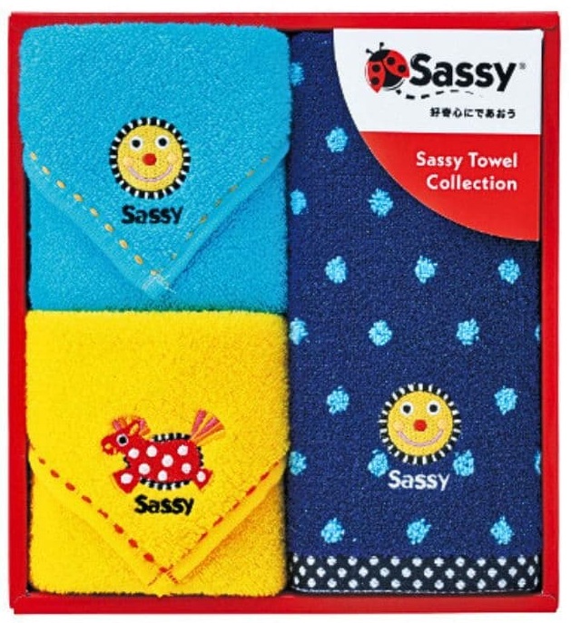 Sassy（サッシー） ミニタオルハンカチセット SA-7122 : youty japan 