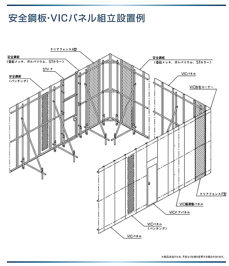 鈴東 亜鉛メッキ 安全鋼板 1.2mm×540mm×2000mm 4穴 仮囲い 建設 資材 現場 フェンス 2m アエン