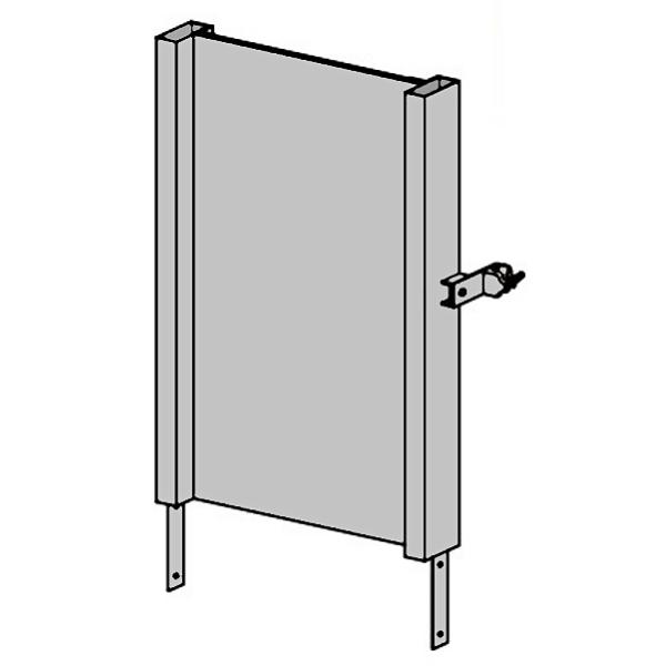 鈴東　仮囲い　鏡板　鋼板　現場　建設　資材　W717mm×H1000mm　仮設通用口　ST-ドア対応　ドア上部パネル　フェンス