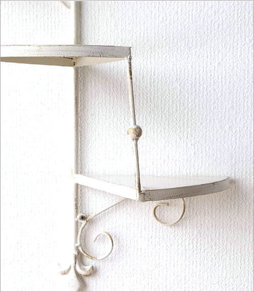 ウォールシェルフ らせん階段 壁掛けラック 飾り棚 ウォールラック