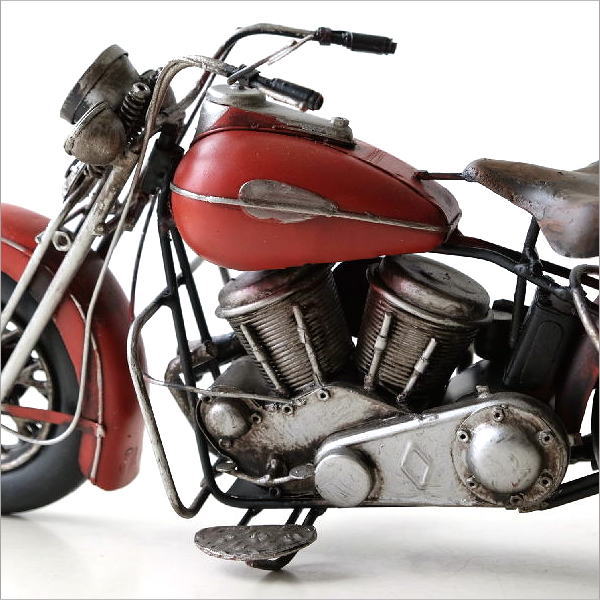 置物 オブジェ バイク おもちゃ アンティーク調 おしゃれ レトロ