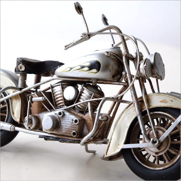 置物 オブジェ バイク おもちゃ アンティーク調 おしゃれ レトロ