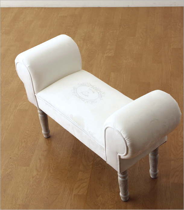 ベンチ スツール おしゃれ かわいい 玄関 椅子 布 クッション スリムな