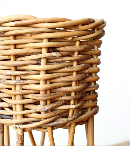 鉢カバー おしゃれ ラタン プランターカバー 花台 フラワースタンド