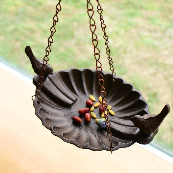 バードフィーダー 鳥 えさ台 餌台 壁掛け アイアン 鉄 鋳物 おしゃれ