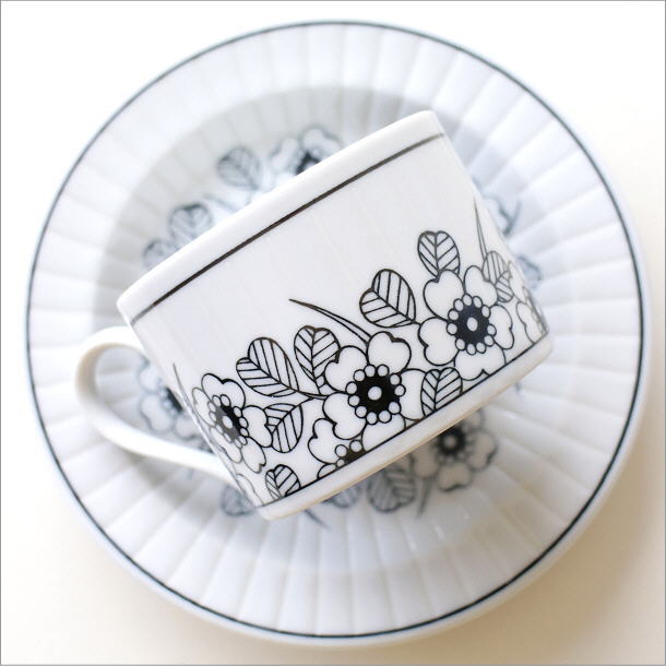 アンティーク　お花模様　カップ&ソーサー、ボウル、プレート4点セット アンティーク お花模様 カップ&ソーサー、ボウル、プレート4点セット