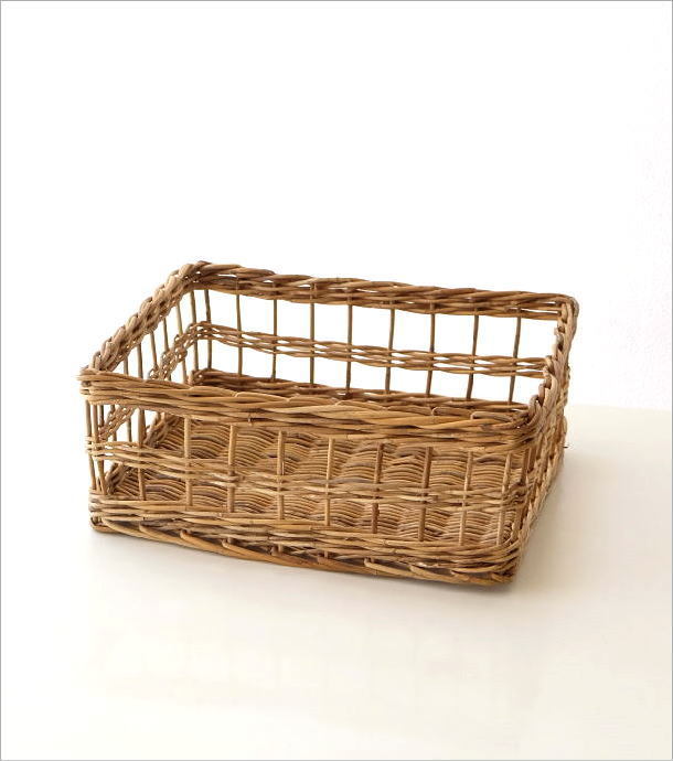 かご カゴ バスケット ラタン 収納かご 小物入れ 天然素材 ナチュラル