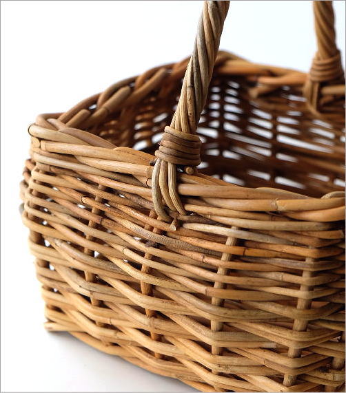 かご カゴ バスケット スクエア おしゃれ ナチュラル オーバル 編み
