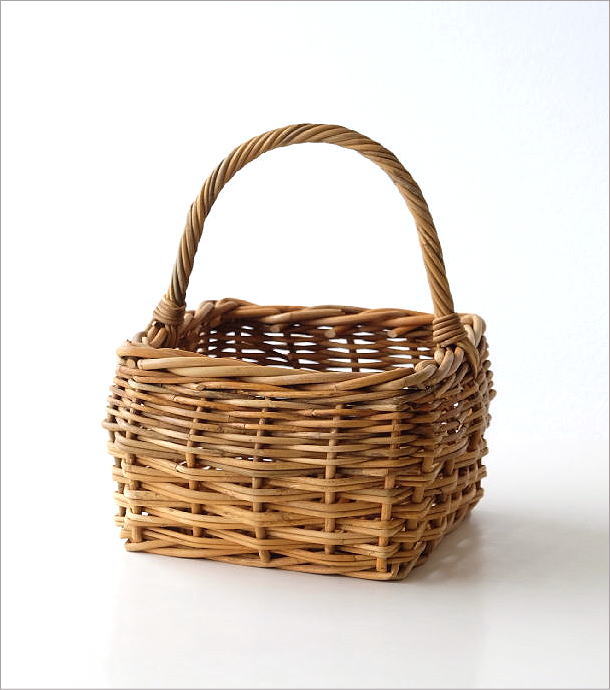 かご カゴ バスケット スクエア おしゃれ ナチュラル オーバル 編み