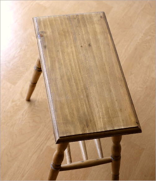 サイドテーブル パイン無垢材 天然木 木製 コンパクトテーブル ウッド