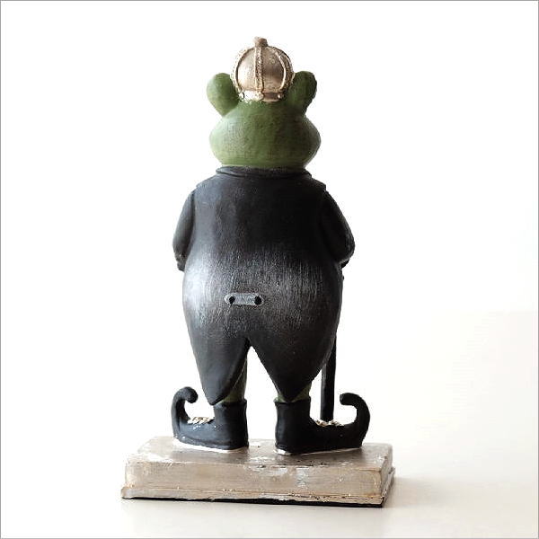 カエル 置物 オブジェ おしゃれ 卓上 雑貨 かえる 蛙 アンティーク調
