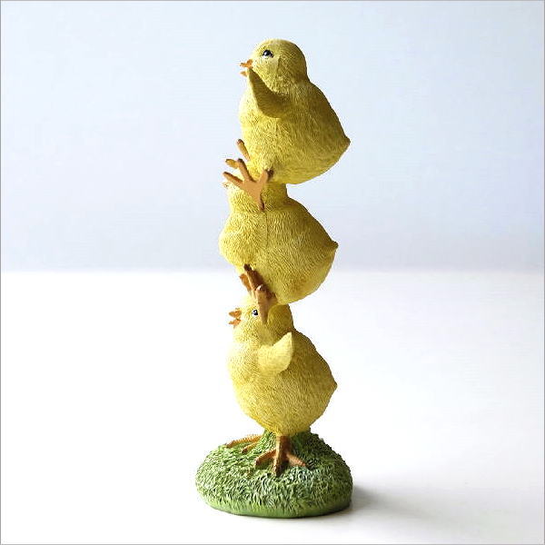 ひよこ ヒヨコ 置物 オブジェ かわいい オーナメント 玄関 窓辺