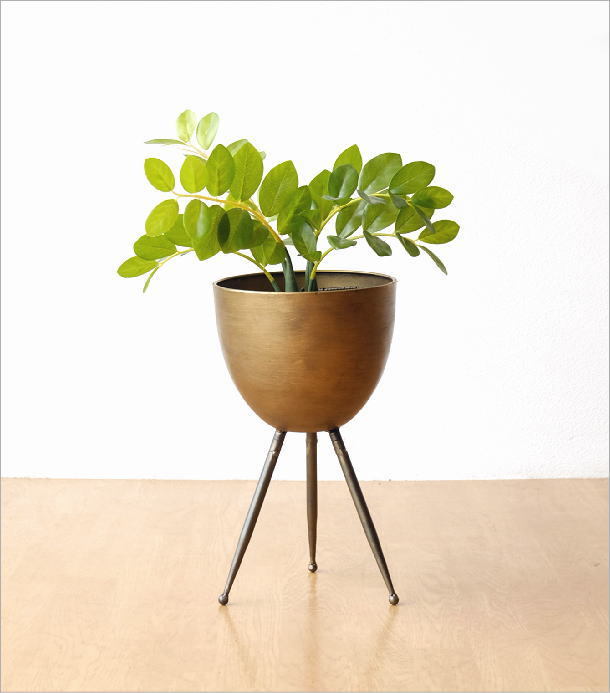 鉢カバー おしゃれ アイアン ポットカバー スタンド 花台 アンティーク