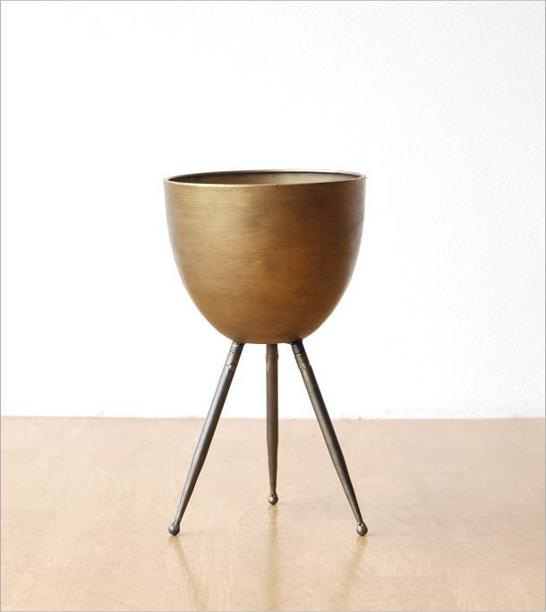 鉢カバー おしゃれ アイアン ポットカバー スタンド 花台 アンティーク