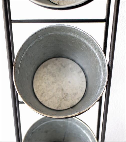 フラワーポット 鉢カバー おしゃれ アイアン ブリキ バスケット