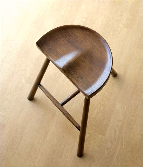 ハイスツール 木製 高さ70cm おしゃれ 椅子 カウンターチェア 