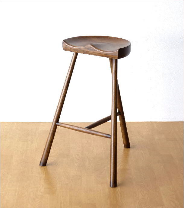 ハイスツール 木製 高さ70cm おしゃれ 椅子 カウンターチェア 