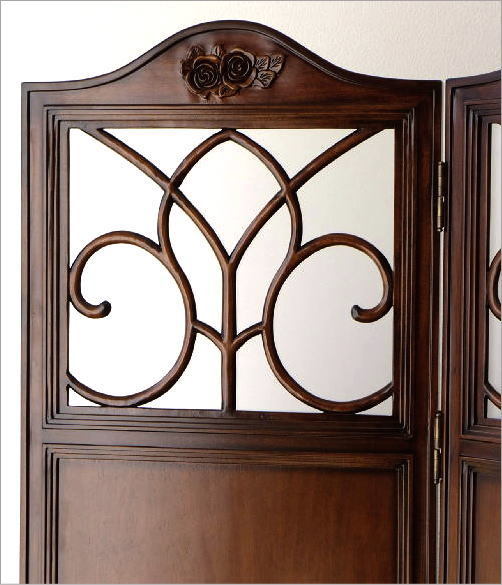 パーテーション パーティション 衝立 ついたて アンティーク 3連