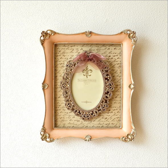 フォトフレーム 壁掛け おしゃれ アンティーク クラシック ロココ調
