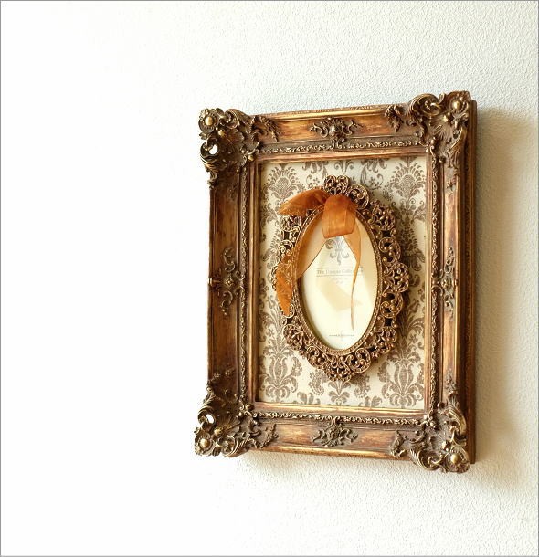 フォトフレーム 壁掛け L判 L版 おしゃれ アンティーク かわいい