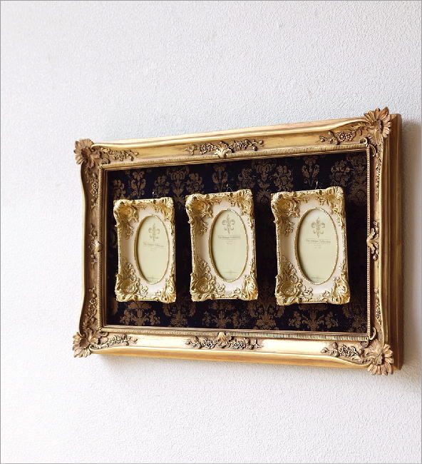 フォトフレーム 壁掛け アンティーク おしゃれ 複数 多面 多窓