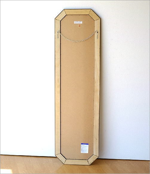 姿見 アンティーク ミラー 全身鏡 壁掛け ウォールミラー 面取り