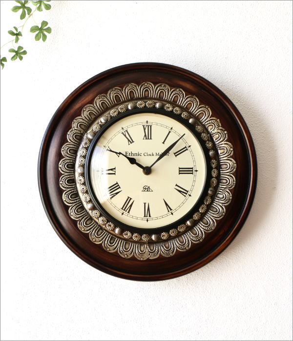 掛け時計 木製 アンティーク レトロ 壁掛け時計 おしゃれ 見やすい