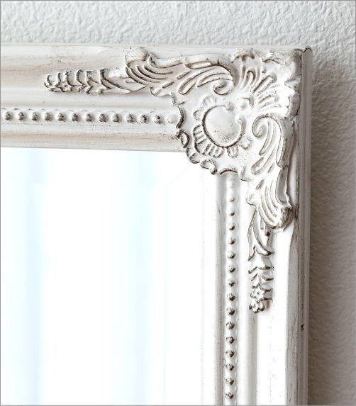 ウォールミラー ホワイト 白 壁掛けミラー 鏡 壁掛け アンティーク