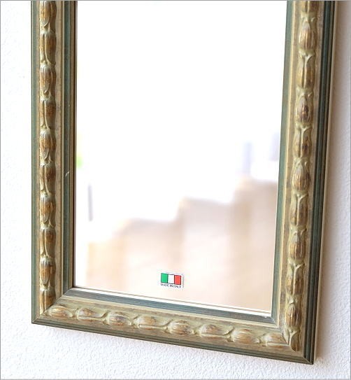 鏡 壁掛けミラー 玄関 おしゃれ イタリア製 ウォールミラー 縦長 姿見