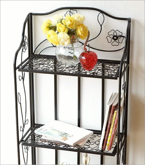 シェルフ 棚 アイアン 3段 折りたたみ フラワーラック ガーデン 花台