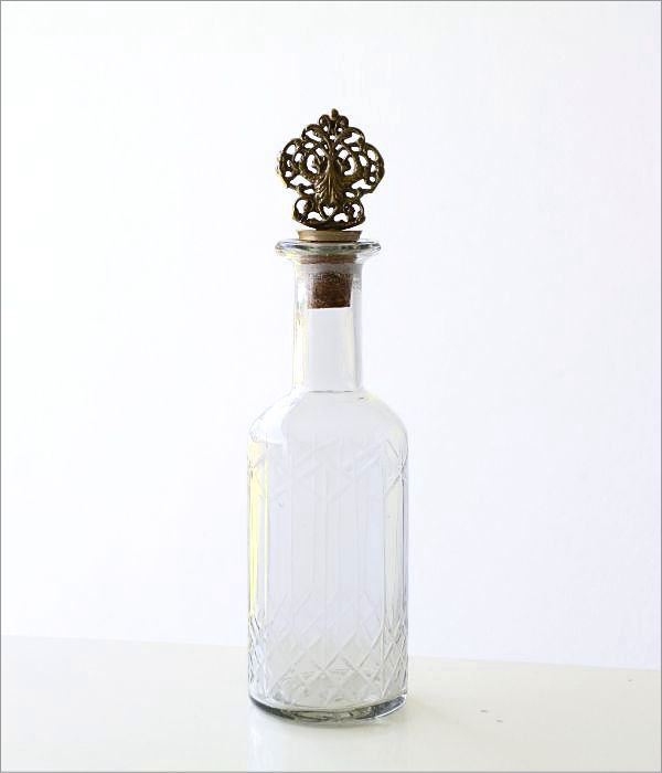 ガラスボトル おしゃれ ガラス瓶 アンティーク かわいい ビン 入れ物