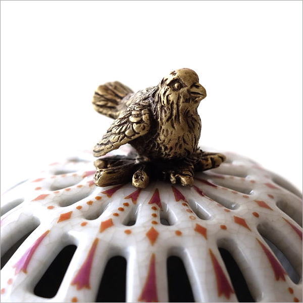 陶器 小物入れ おしゃれ シンプル 真鍮 蓋付き ボックス アンティーク