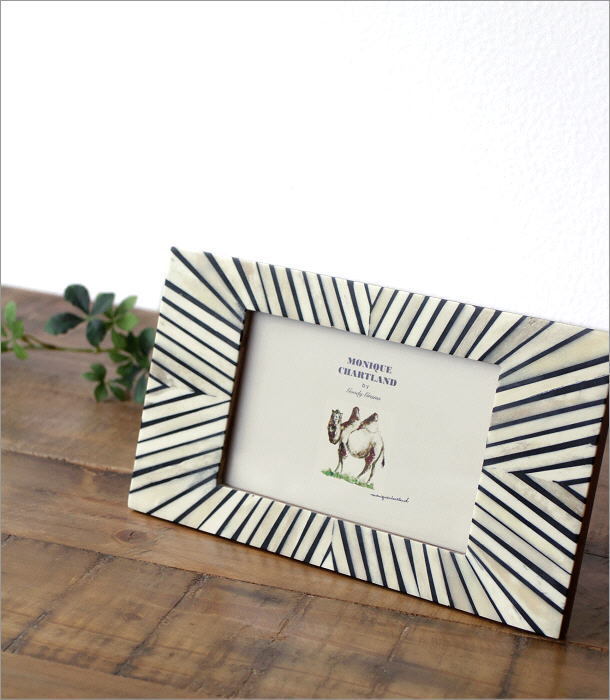 フォトフレーム 写真立て おしゃれ 壁掛け 卓上 横長 横置き 横向き