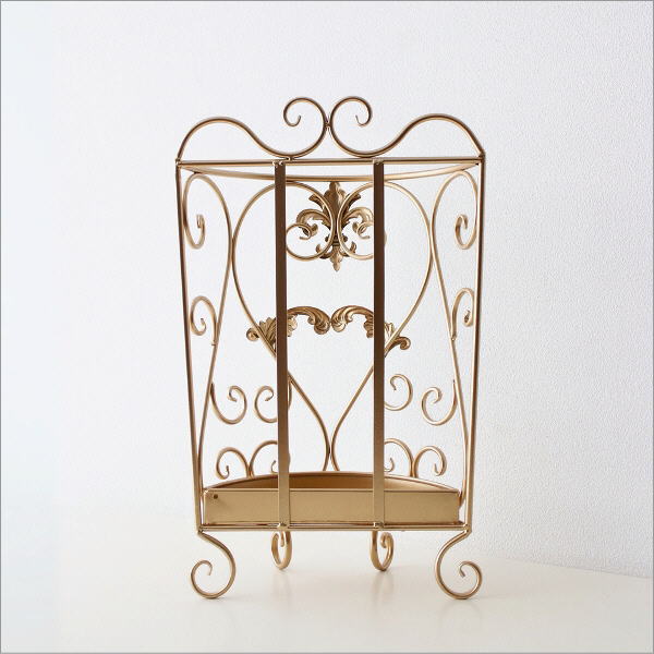 傘立て 傘たて 傘立 おしゃれ アンティーク ゴールド アイアン