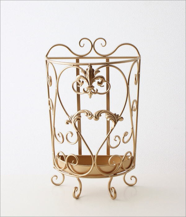 傘立て 傘たて 傘立 おしゃれ アンティーク ゴールド アイアン