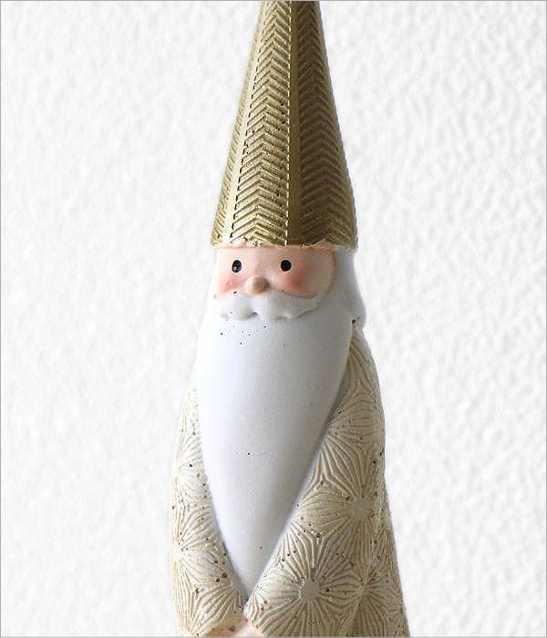 Xmas ホワイトサンタのオブジェ(2)