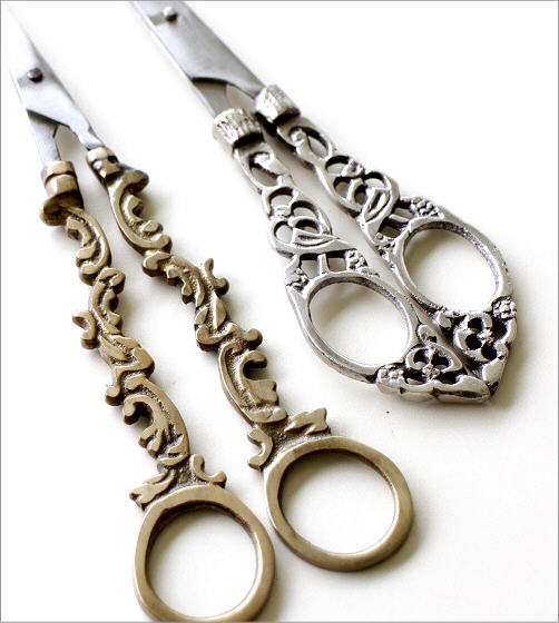 はさみ ハサミ おしゃれ アンティーク シザー オブジェ 置物 ゴールド