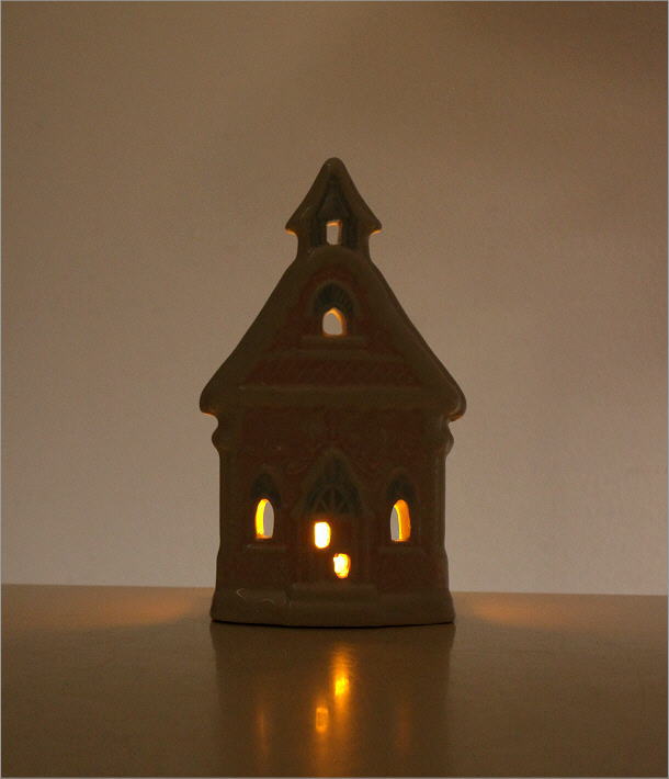 クリスマス Xmas キャンドルホルダー LEDキャンドル付き 照明 小さい