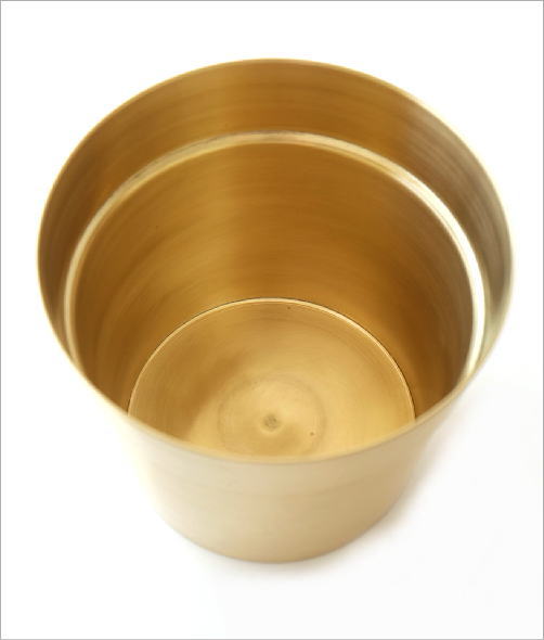 鉢カバー プランターおしゃれ 真鍮 ポットカバー ゴールド