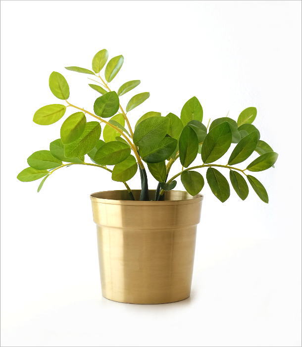 鉢カバー プランターおしゃれ 真鍮 ポットカバー ゴールド